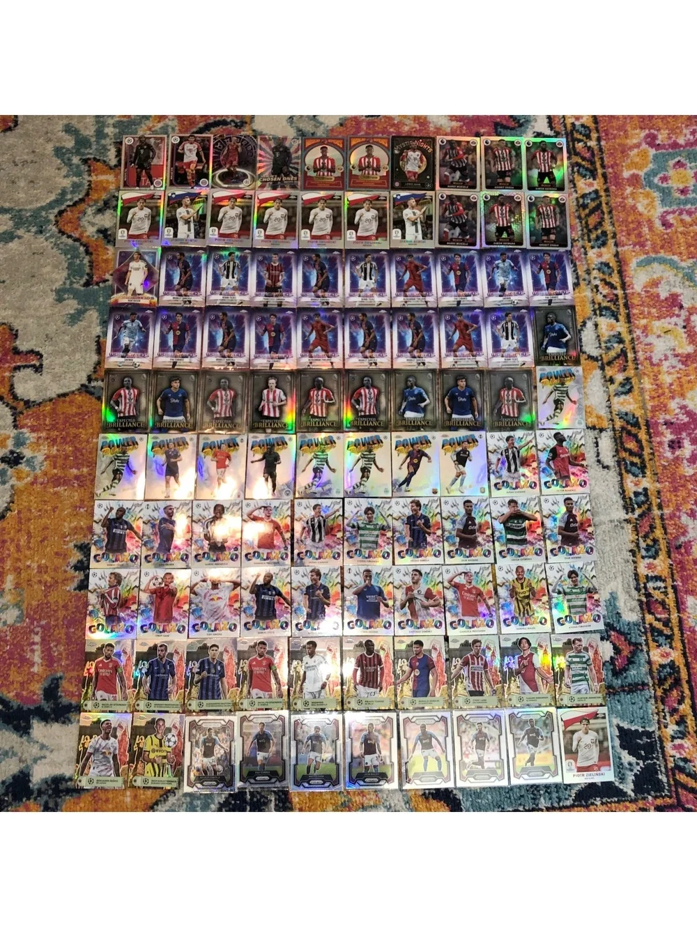 TOPPS CHROME UEFA 2024-25 100 REFRACTOR CARD LOT GOLAZO WONDERKIDS PRIZM MERLIN